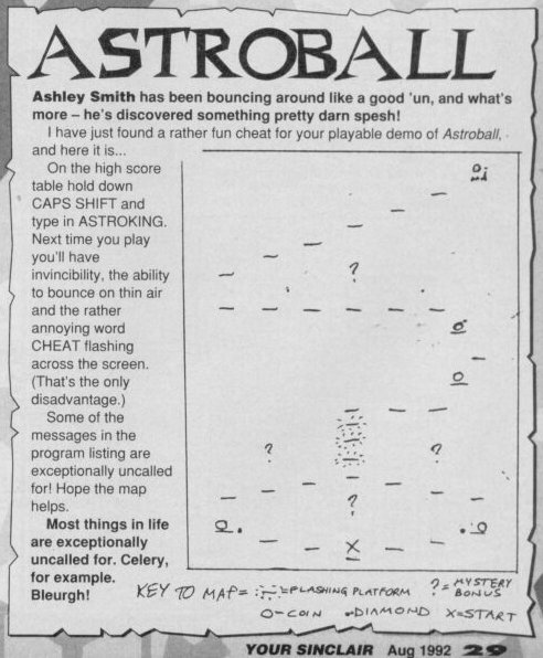 Screen from Astroball