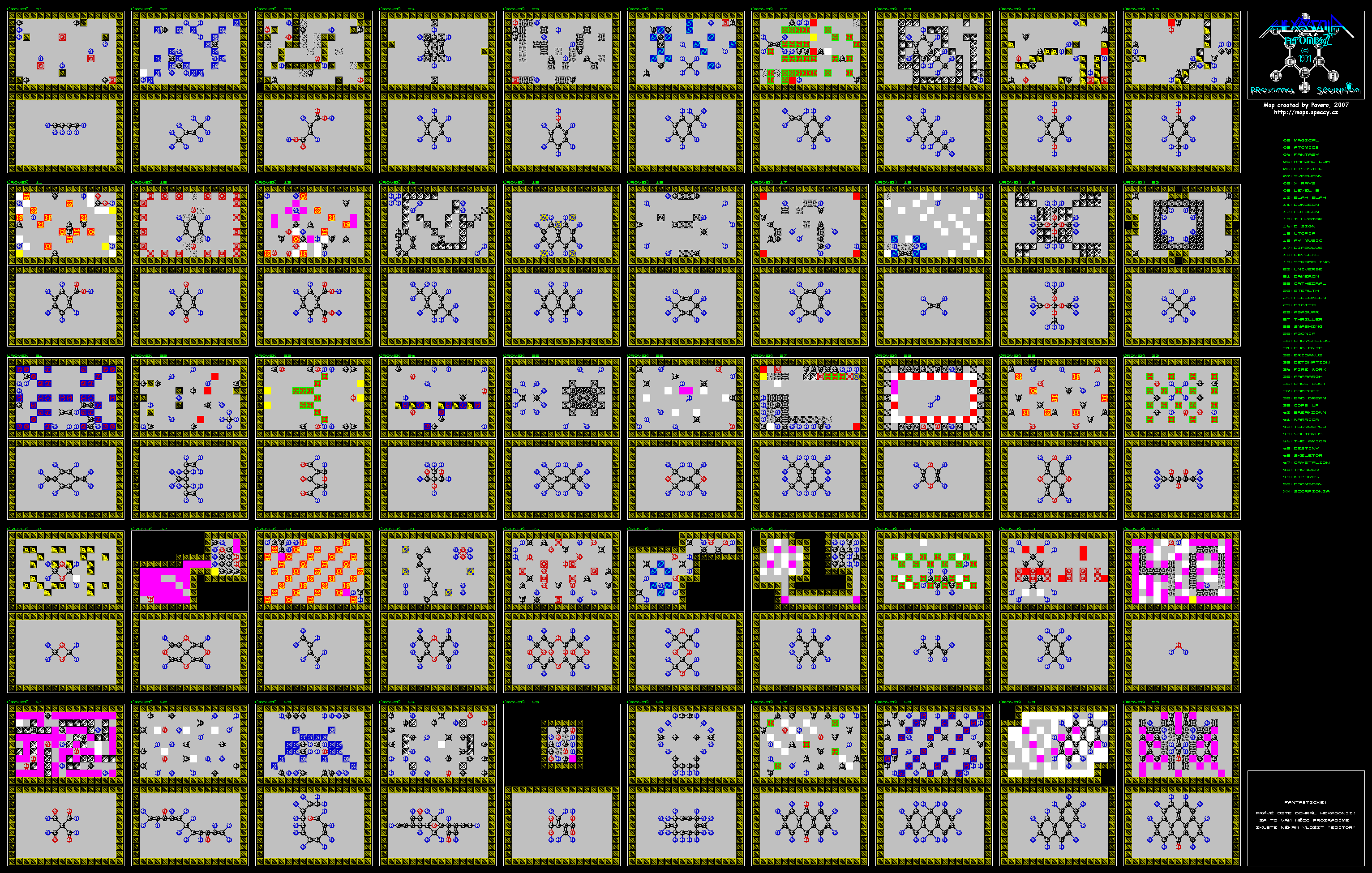 Screen from Atomix II: Hexagonia