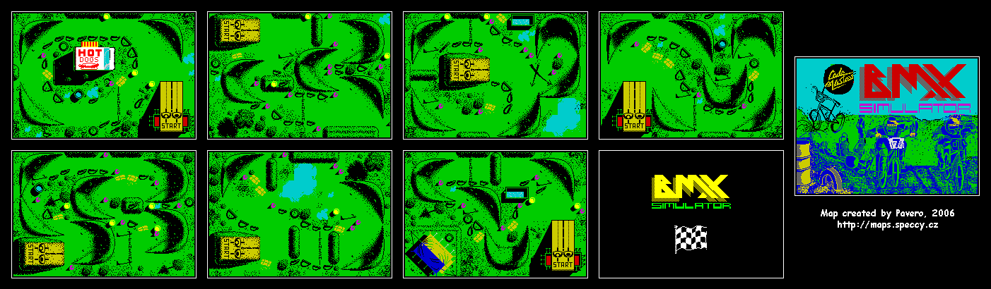 Screen from BMX Simulator