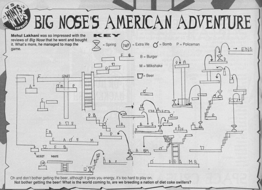 Screen from Big Nose's American Adventure