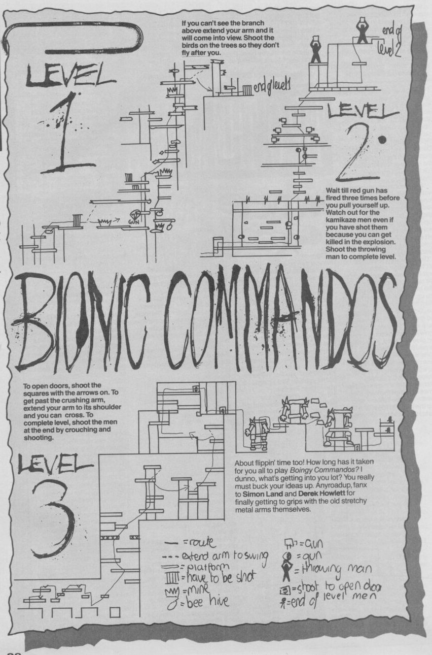 Screen from Bionic Commando