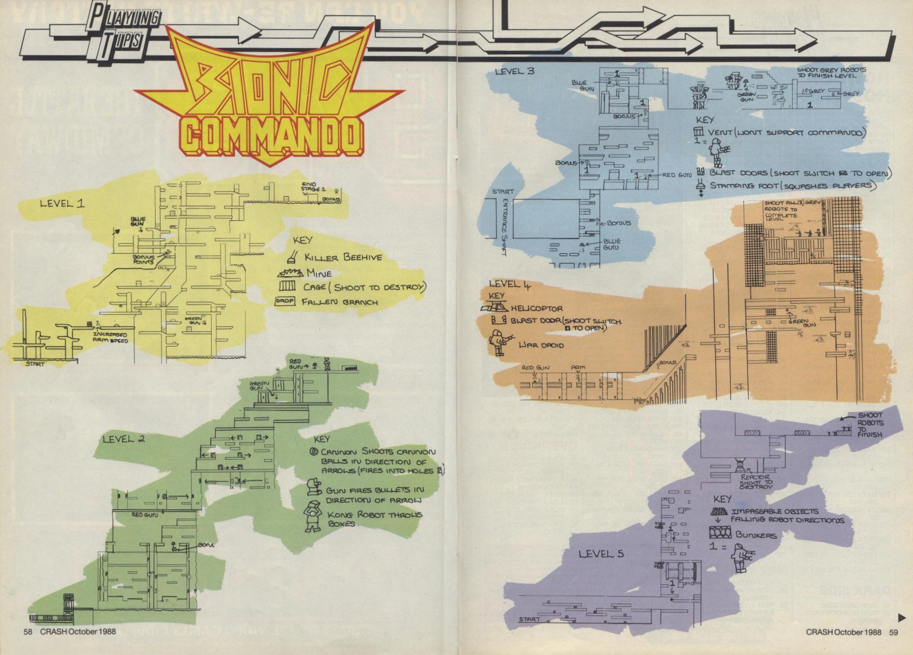 Screen from Bionic Commando