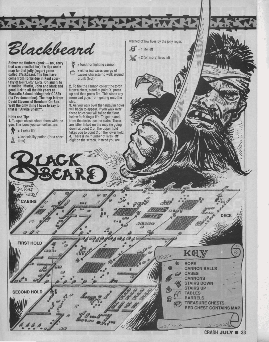 Screen from Black Beard