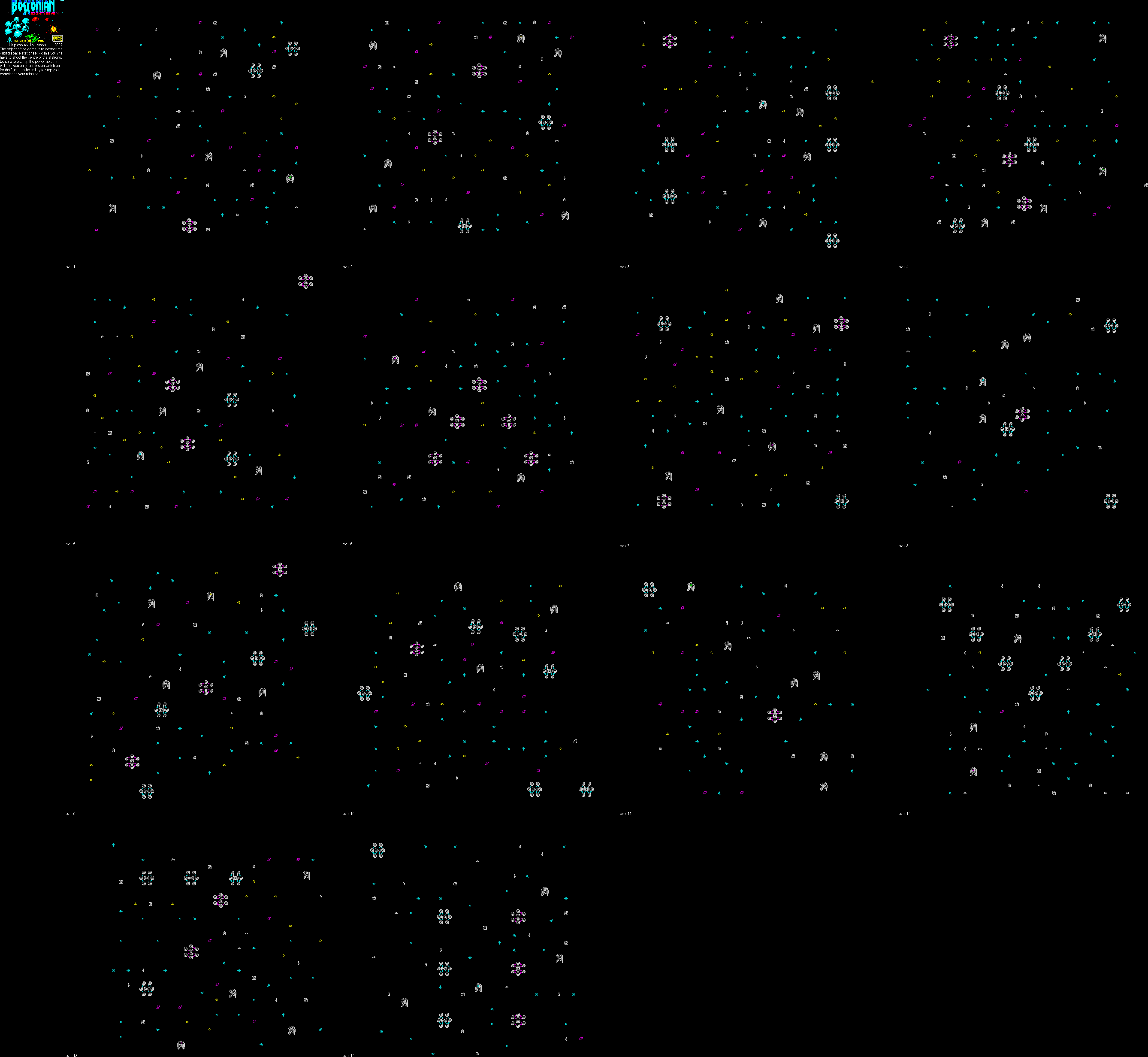 Screen from Bosconian '87