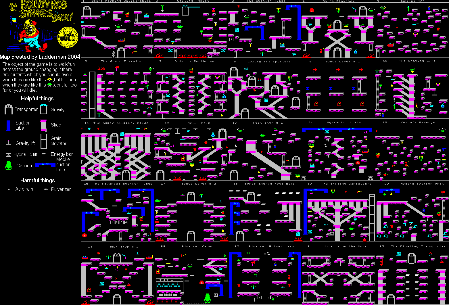 Screen from Bounty Bob Strikes Back