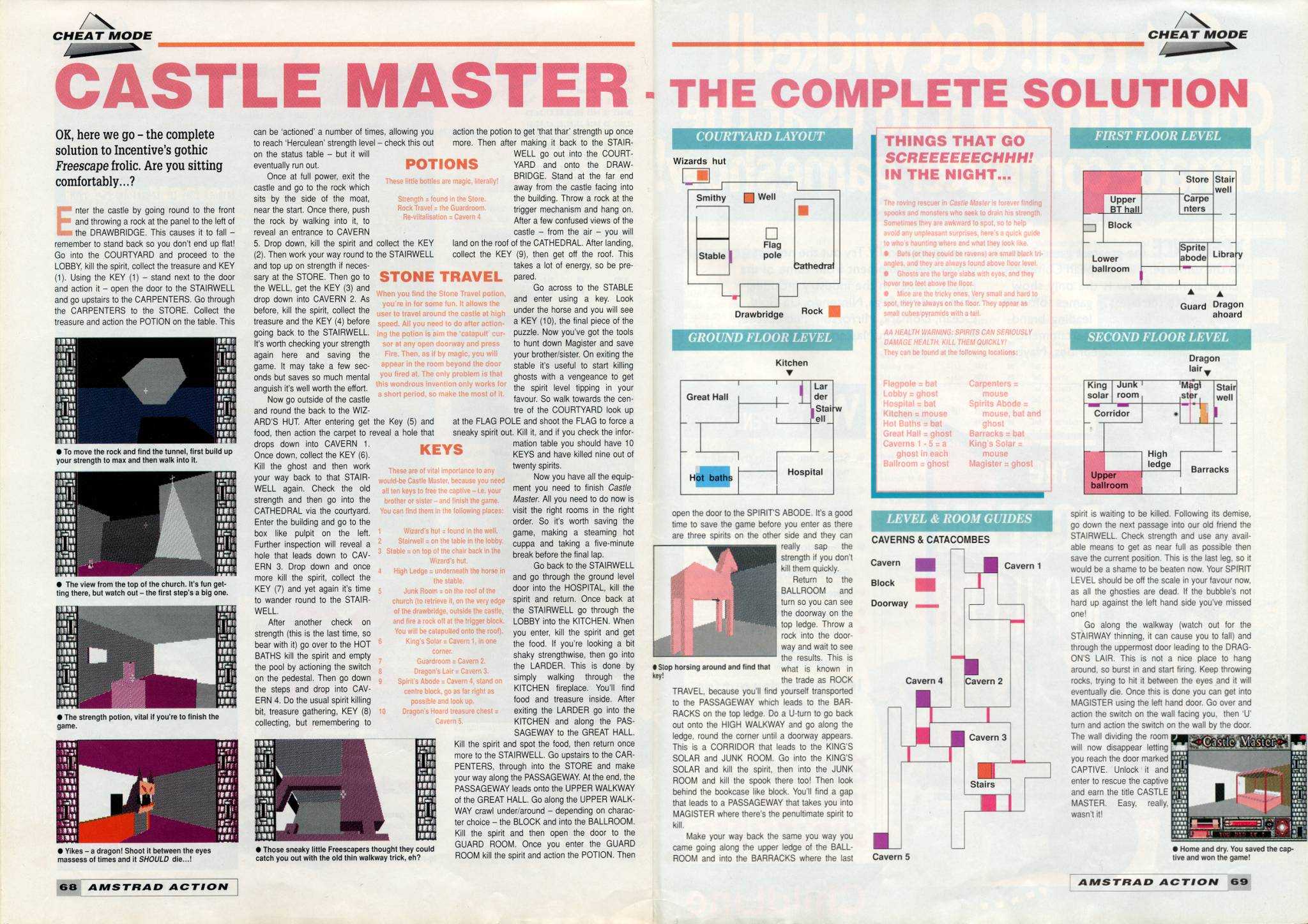 Screen from Castle Master