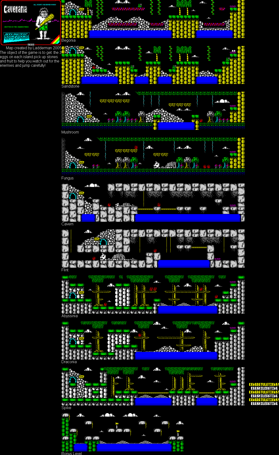 Screen from Cavemania