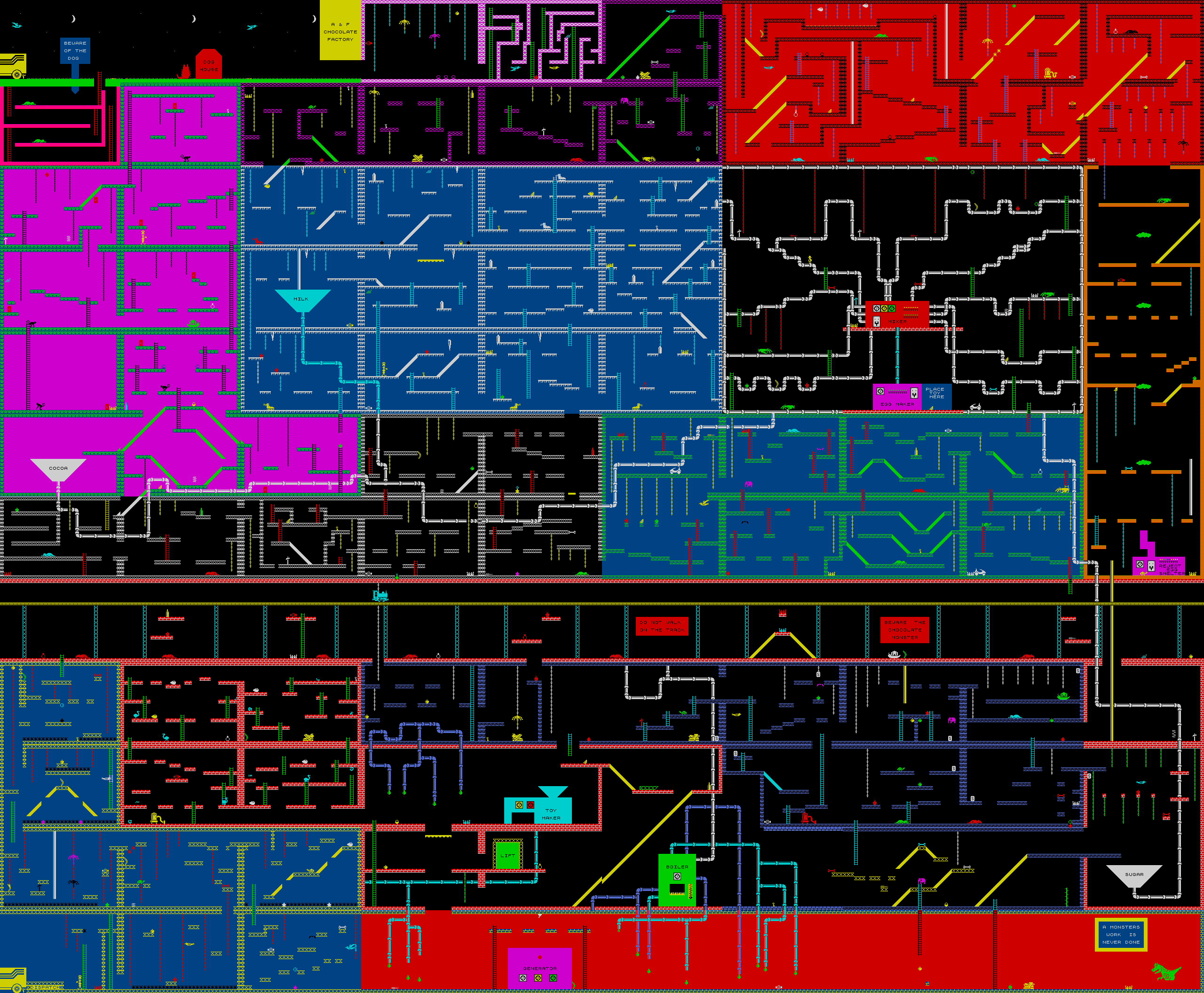 Screen from Chuckie Egg 2