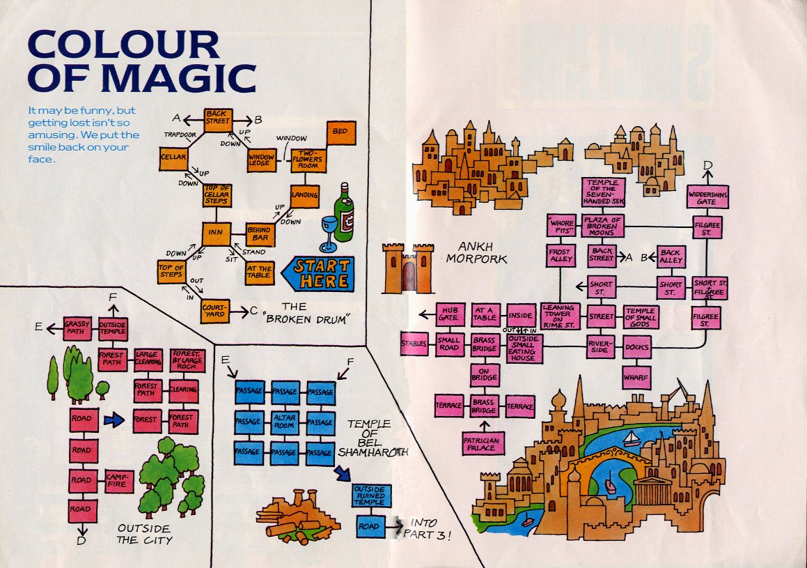 Screen from The Colour of Magic