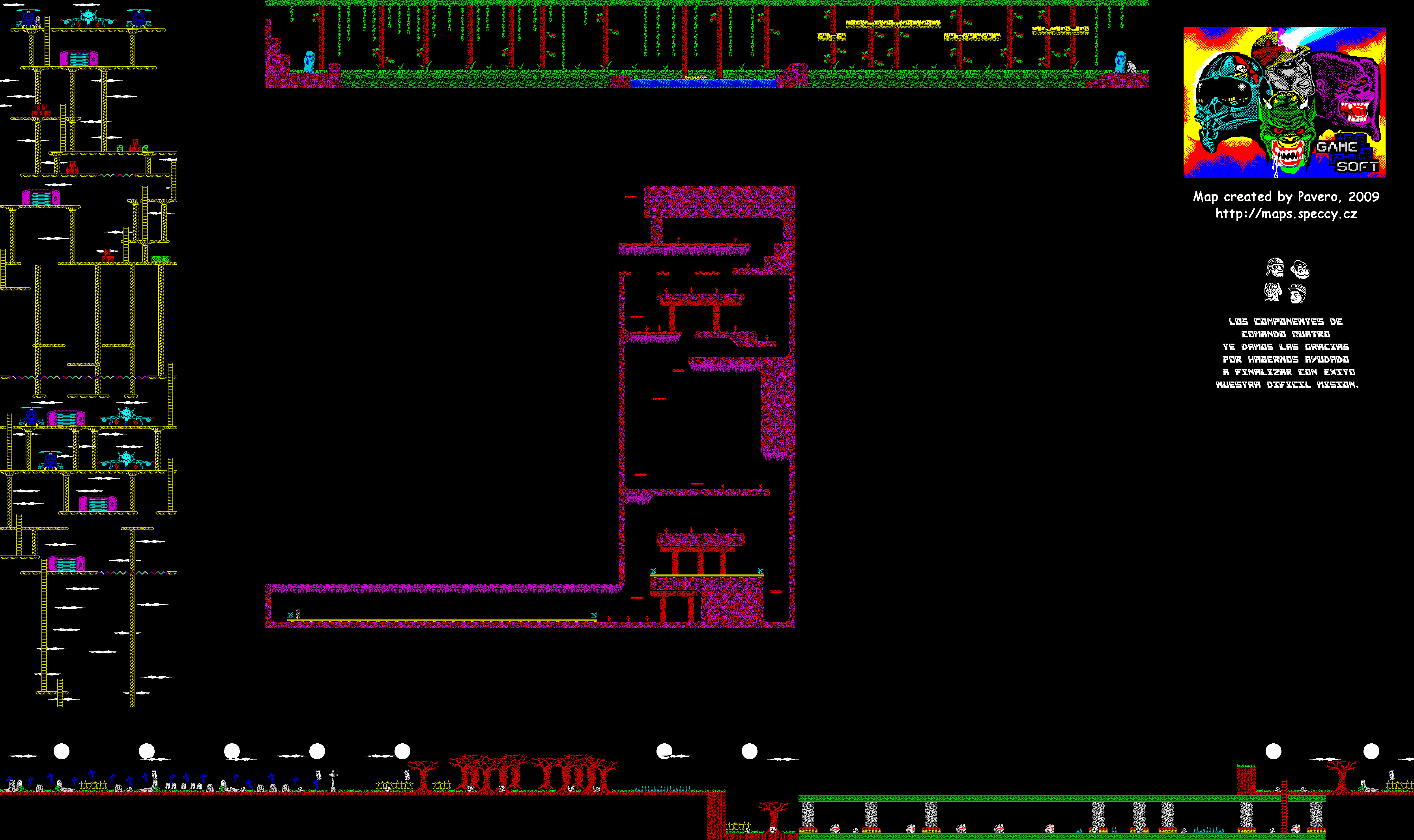 Screen from Comando Quatro