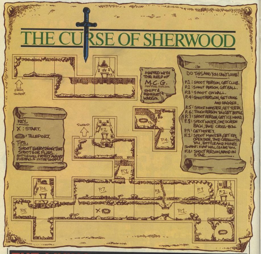 Screen from The Curse of Sherwood