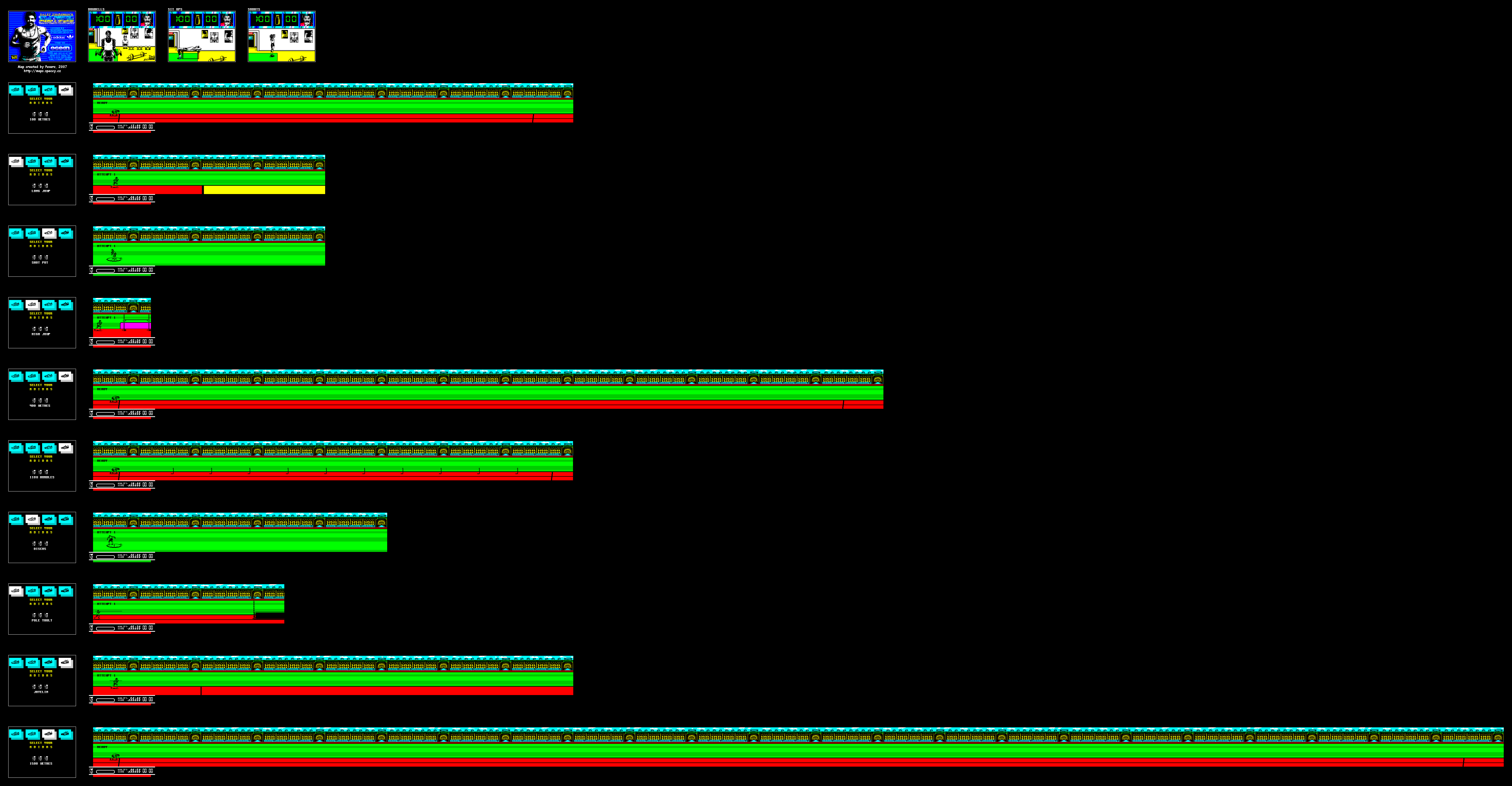 Screen from Daley Thompson's Olympic Challenge
