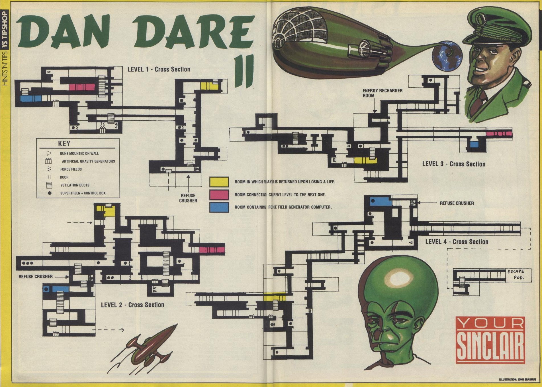 Screen from Dan Dare II: Mekon's Revenge