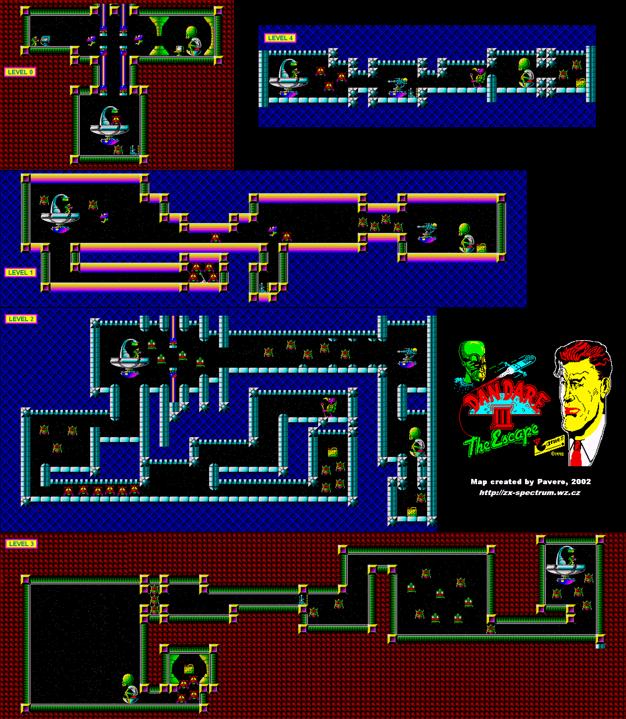 Screen from Dan Dare III: The Escape