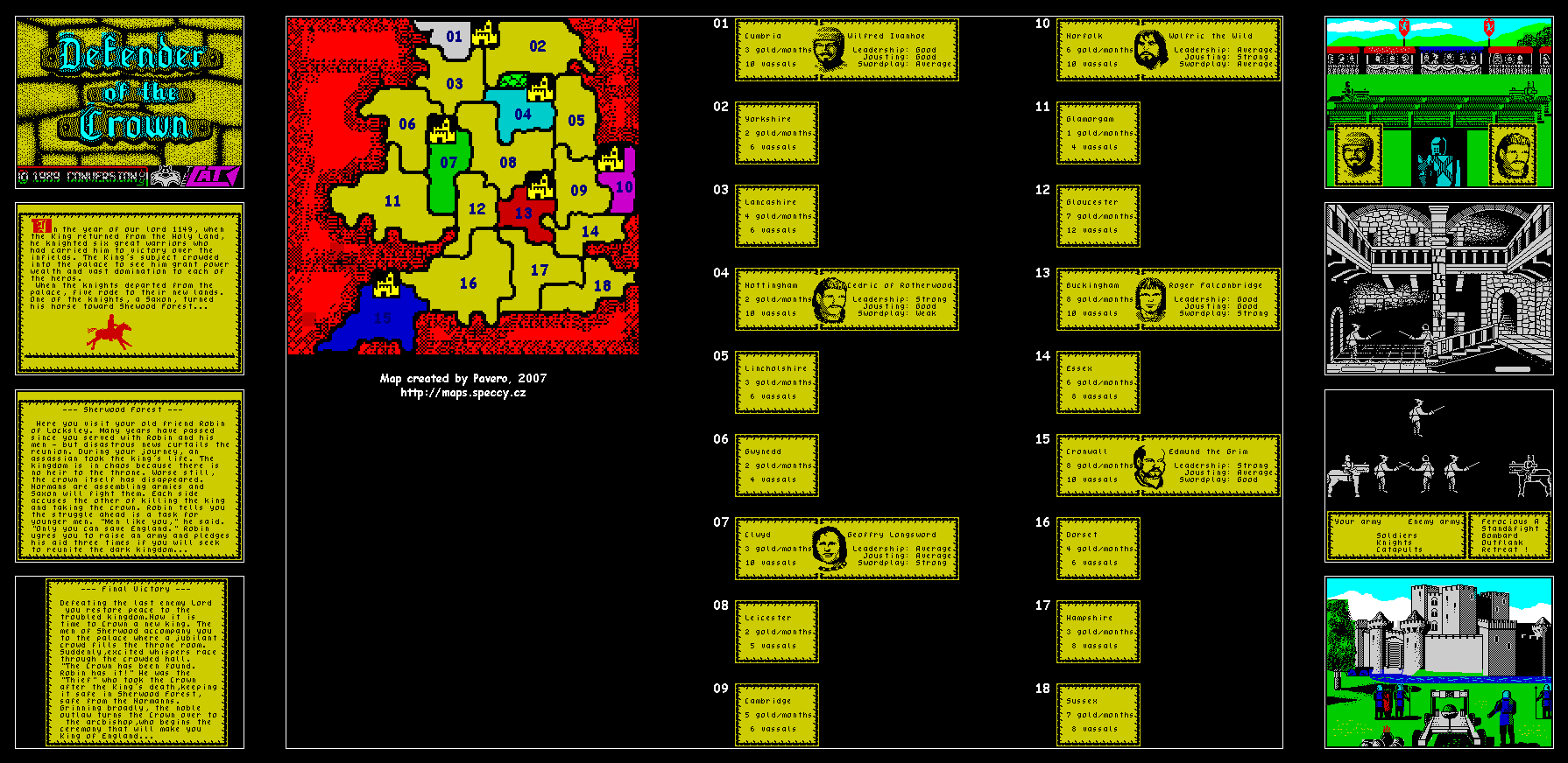 Screen from Defender of the Crown