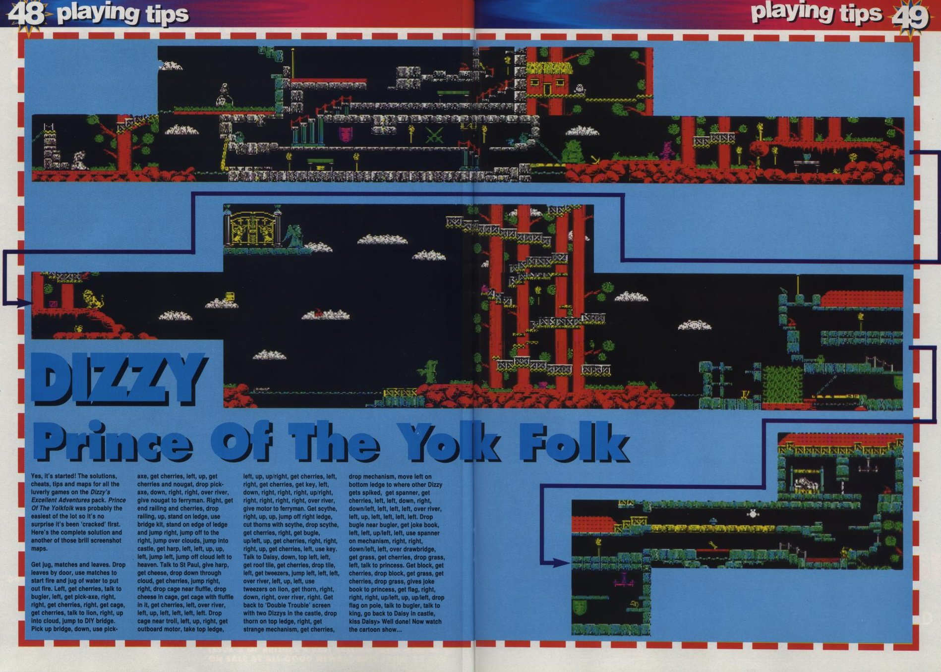 Screen from Dizzy, Prince of the YolkFolk