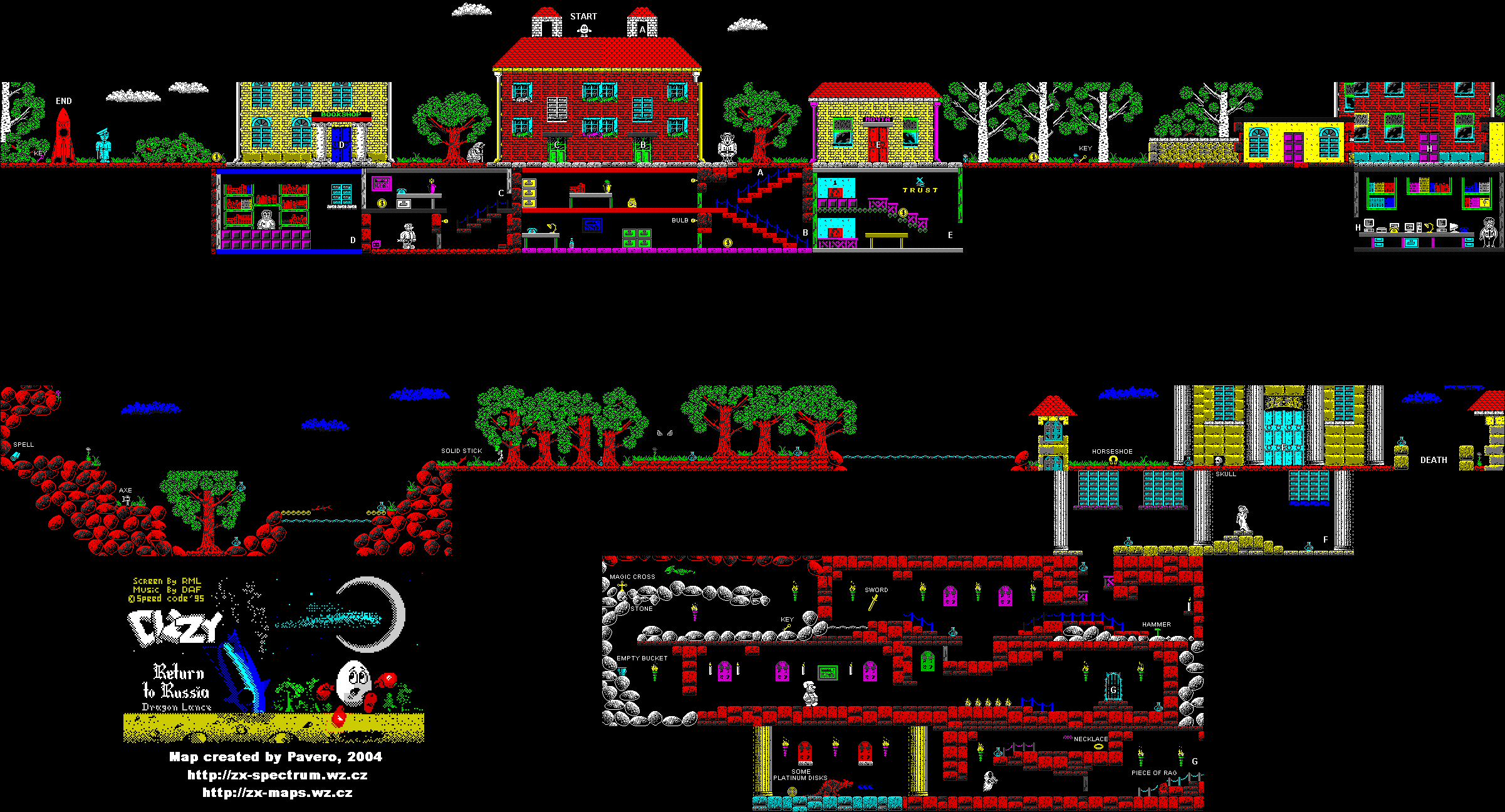 Screen from Dizzy Y: Return to Russia