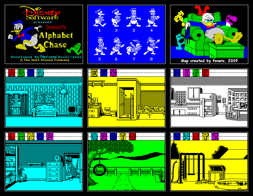Screen from Donald's Alphabet Chase