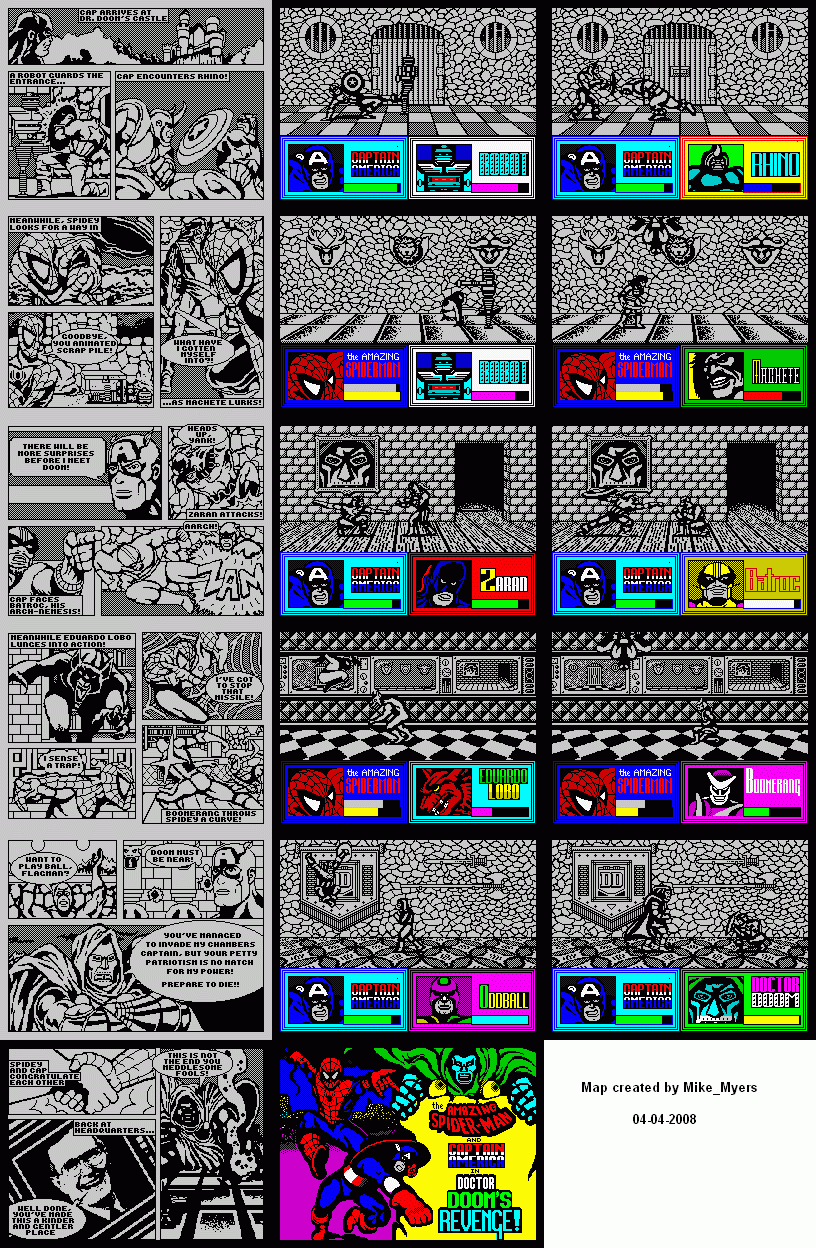 Screen from Dr. Doom's Revenge!
