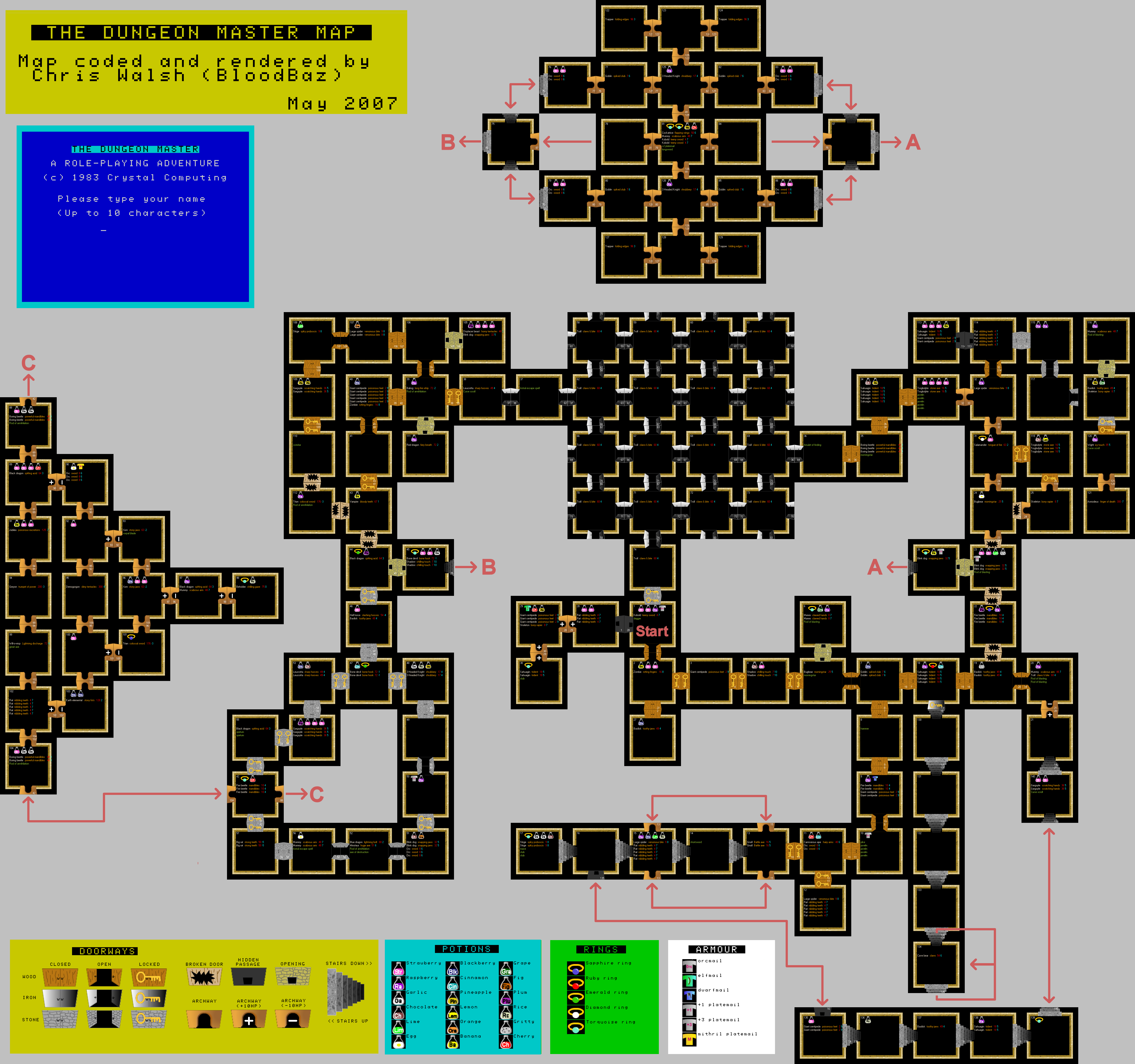 Screen from The Dungeon Master