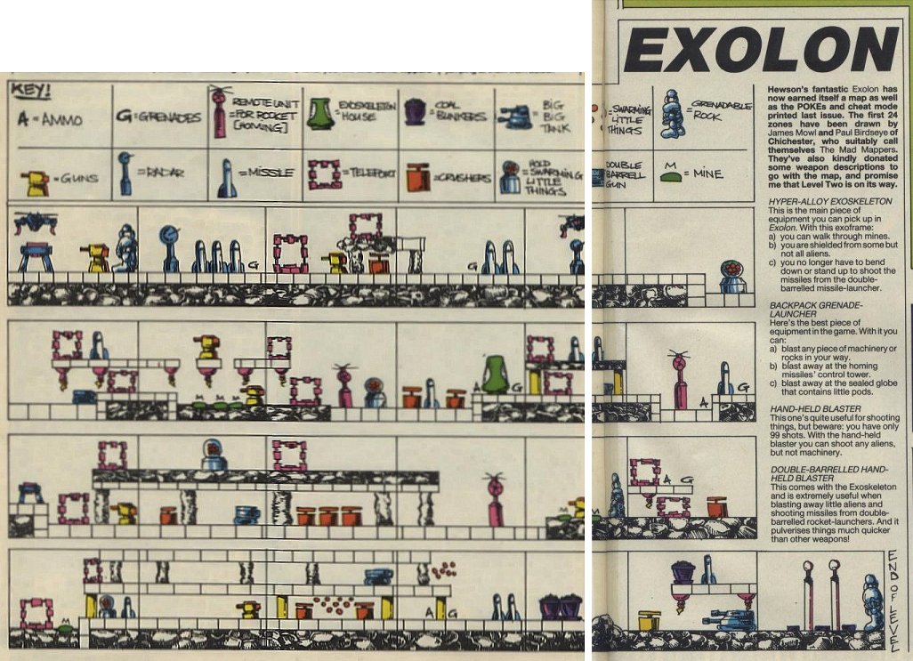 Screen from Exolon