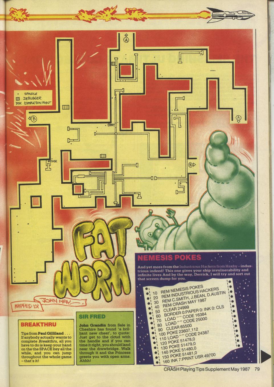 Screen from Fat Worm Blows a Sparky