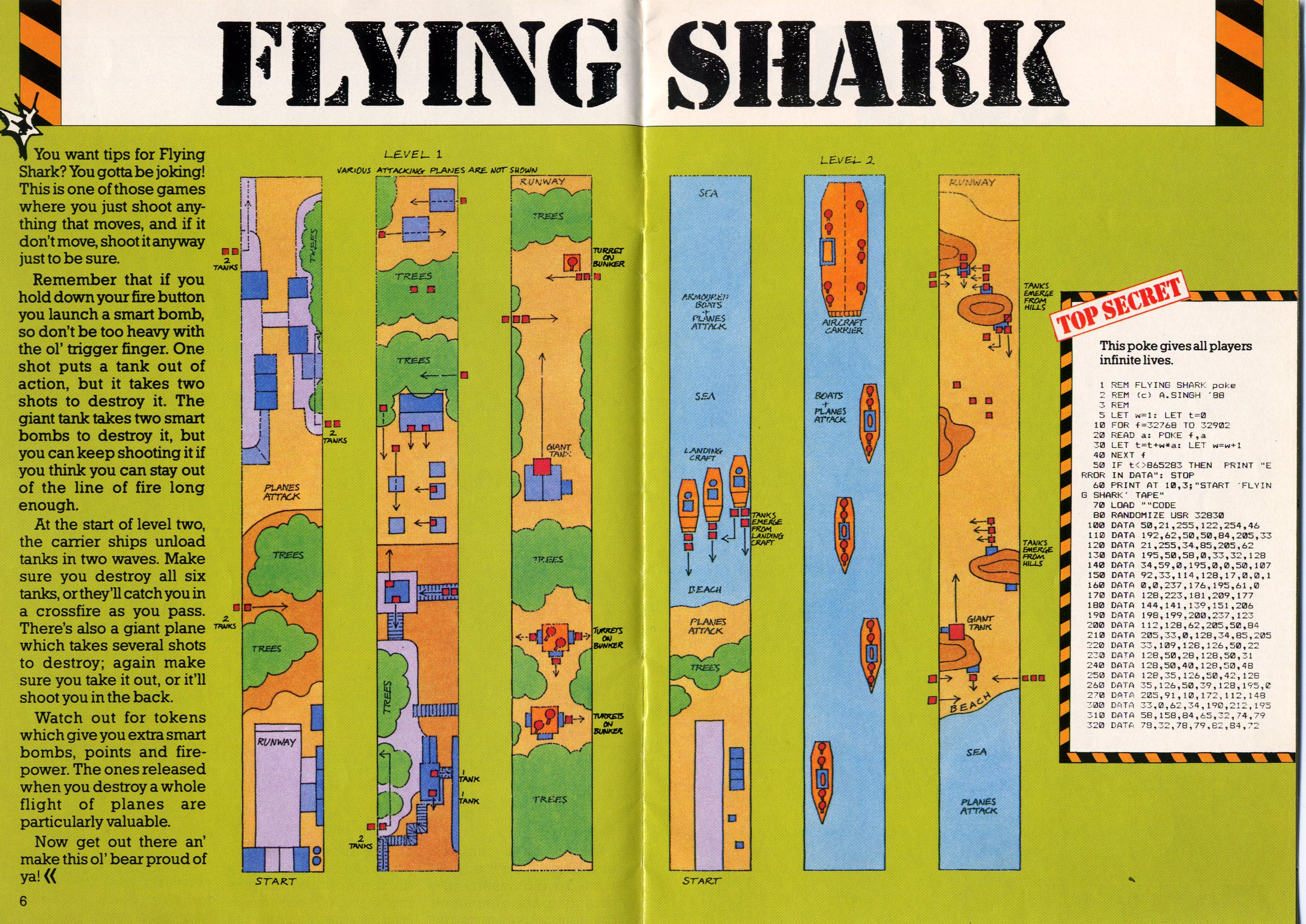 Screen from Flying Shark