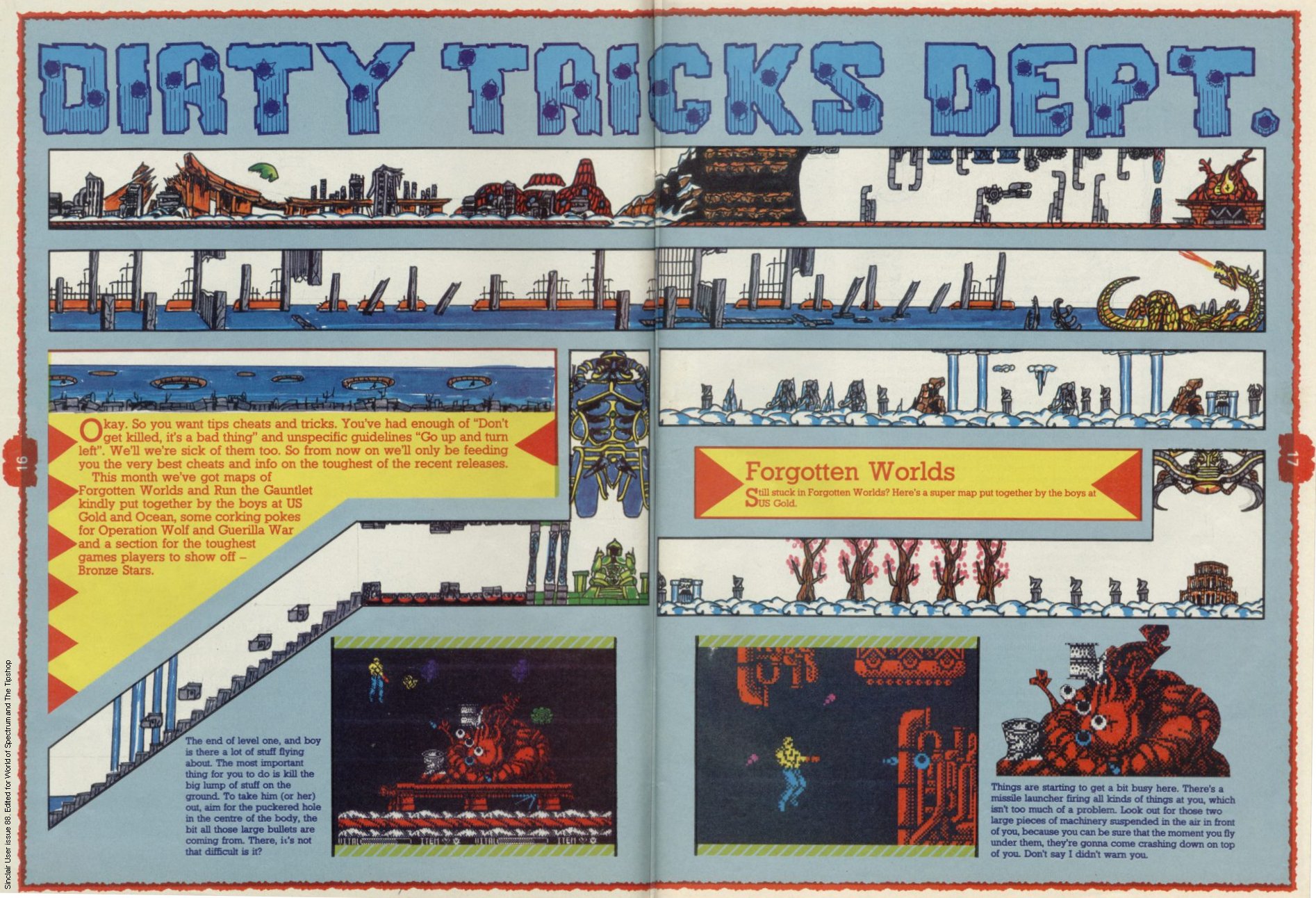 Screen from Forgotten Worlds