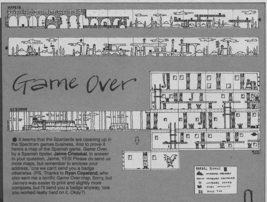 Screen from Game Over