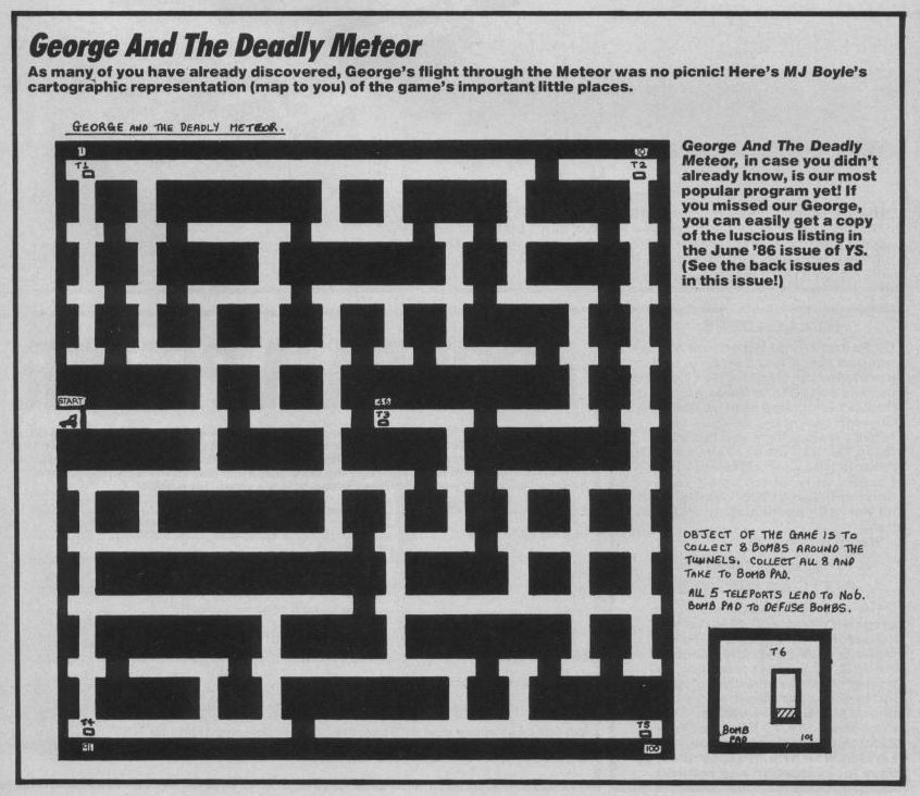 Screen from George and the Deadly Meteor