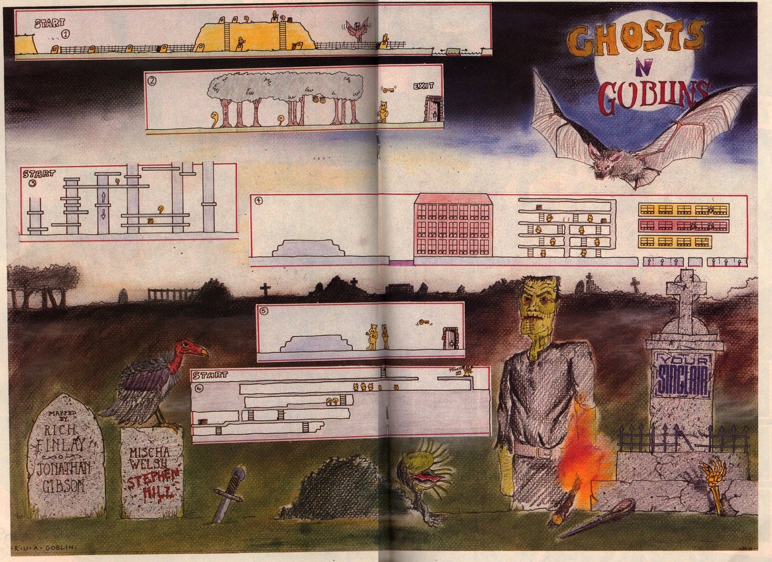Screen from Ghost 'n Goblins