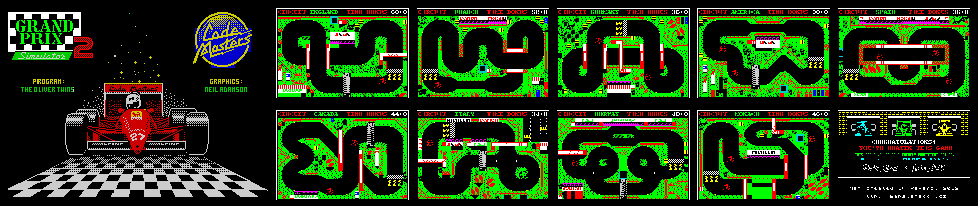 Screen from Grand Prix Simulator 2