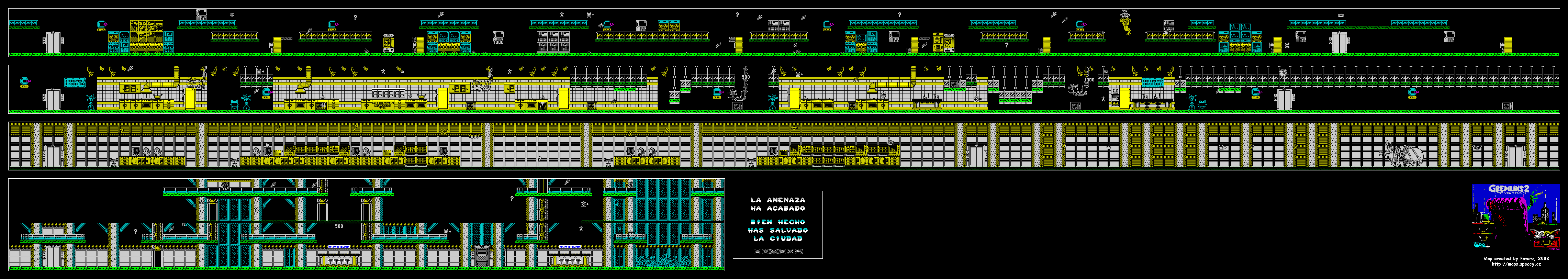 Screen from Gremlins 2: La Nueva Generacion
