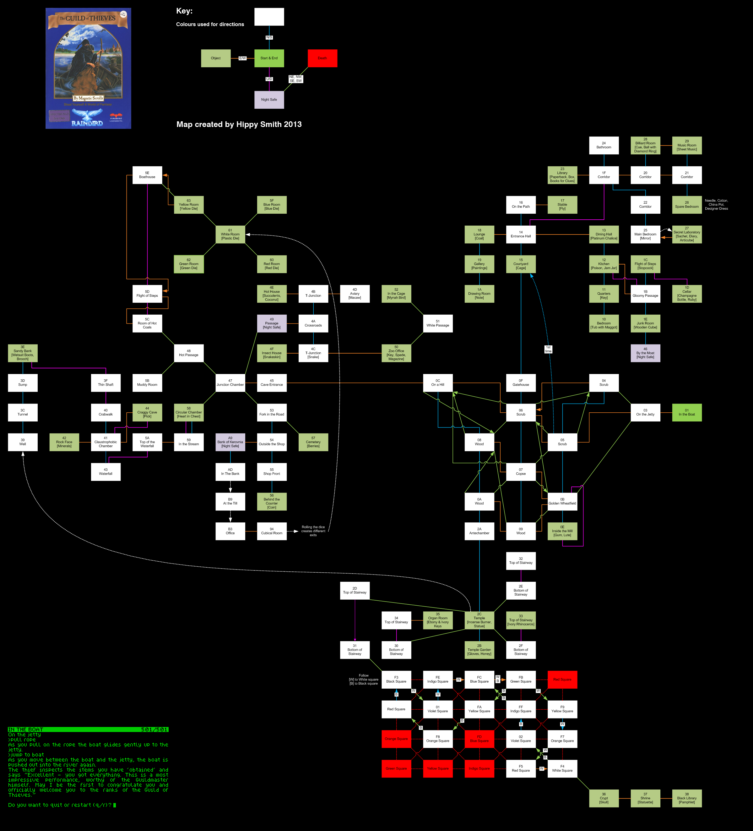 Screen from The Guild of Thieves