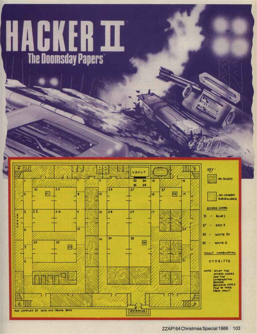 Screen from Hacker II: The Doomsday Papers