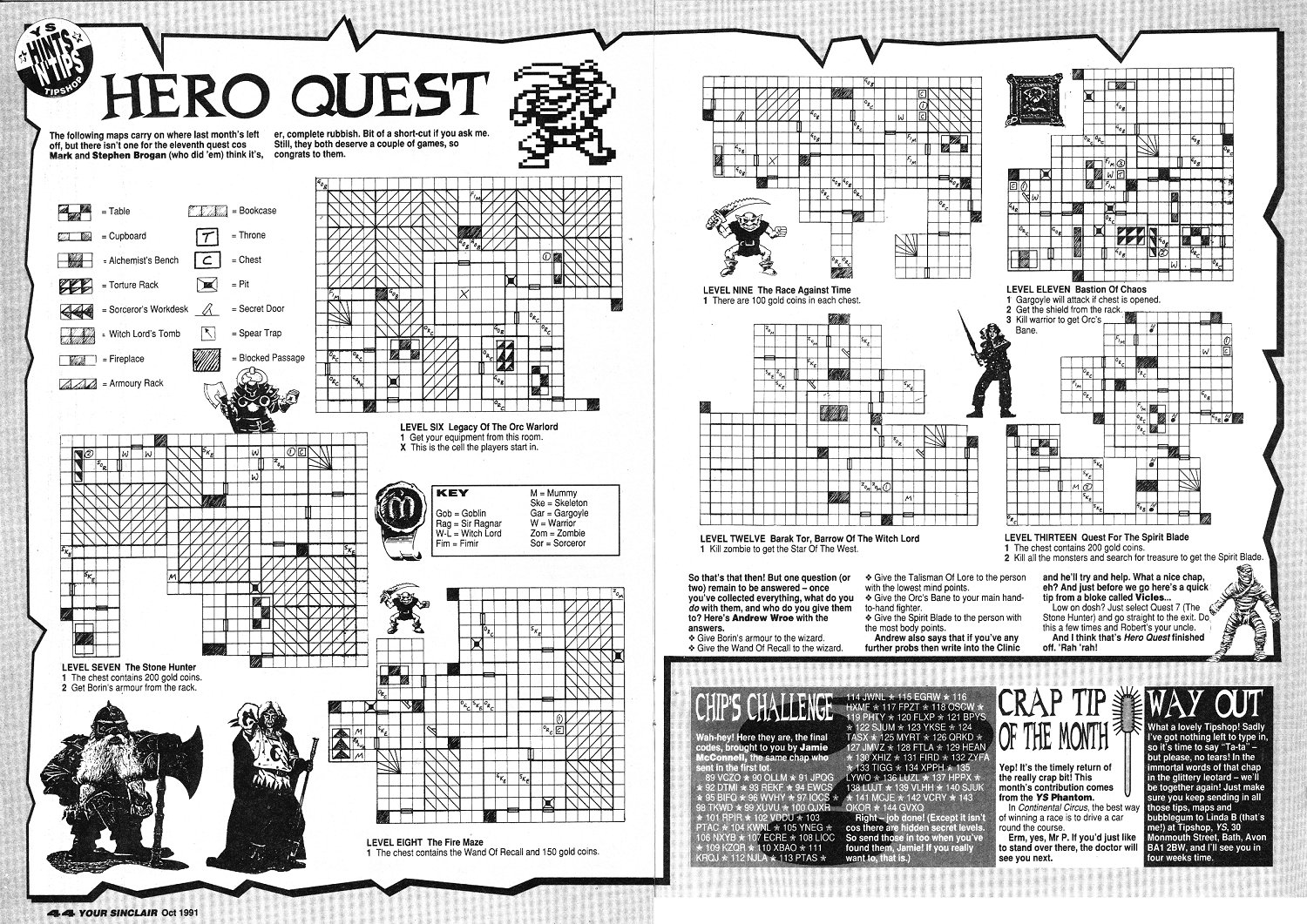 Screen from Hero Quest