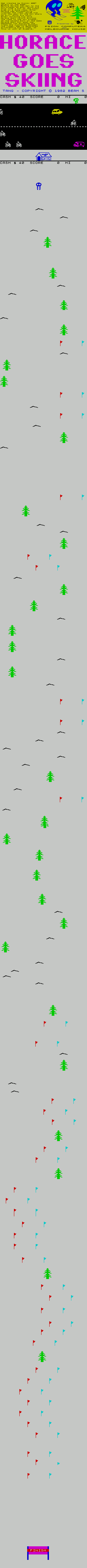 Screen from Horace Goes Skiing