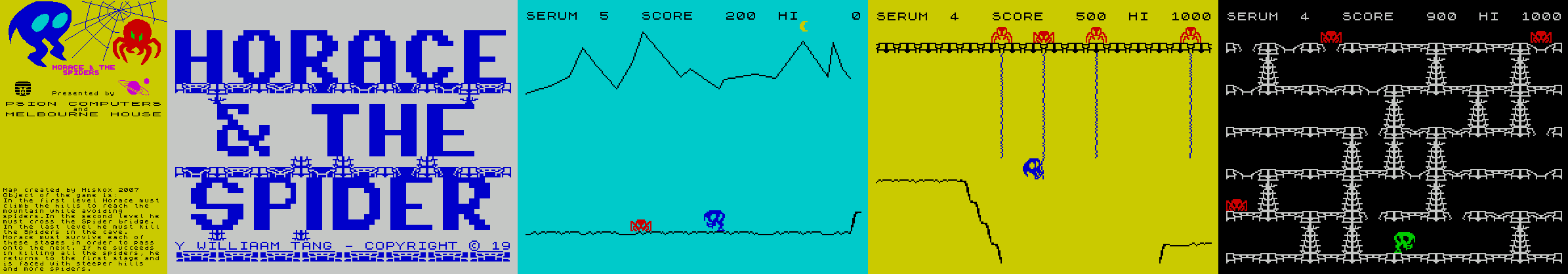 Screen from Horace & the Spiders