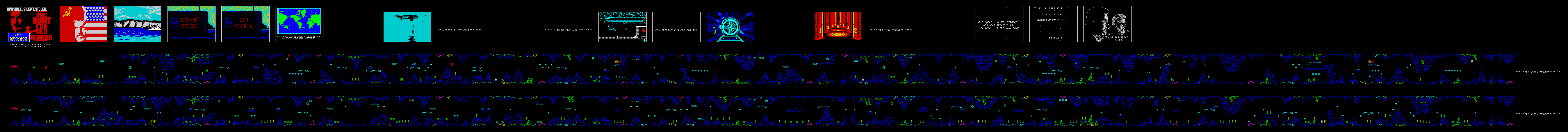 Screen from The Hunt for Red October - Based on the Movie