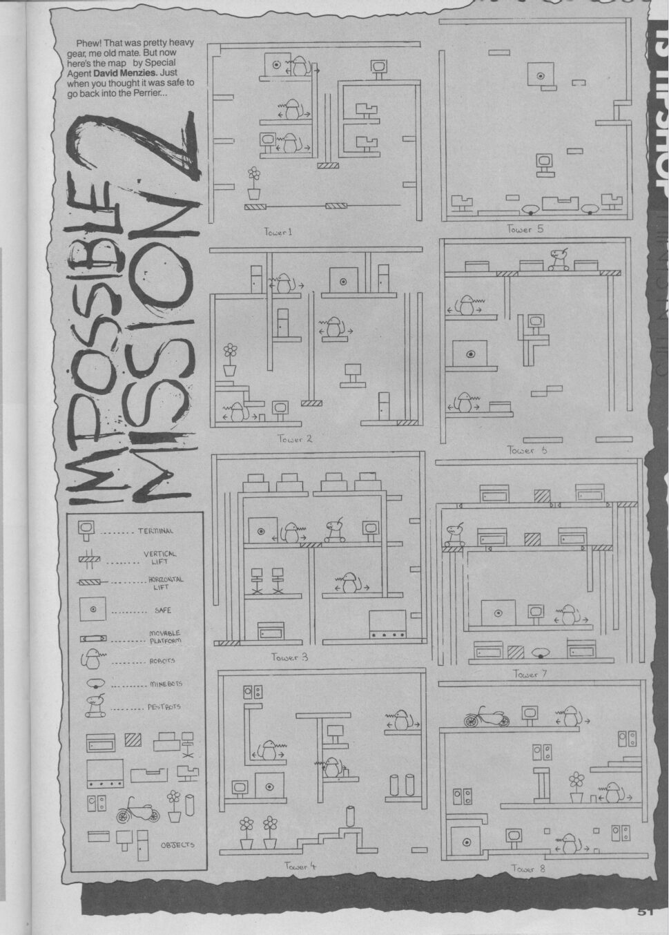 Screen from Impossible Mission II