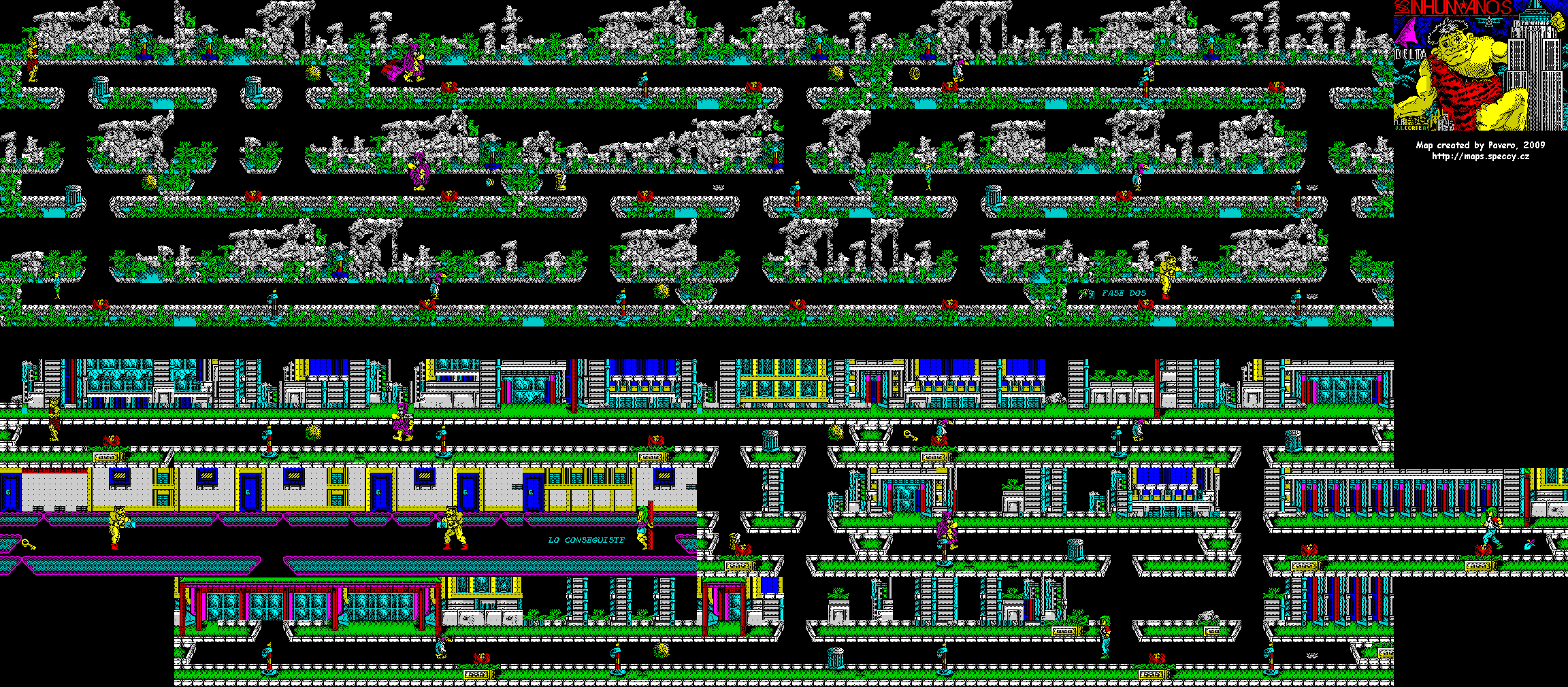 Screen from Los Inhumanos