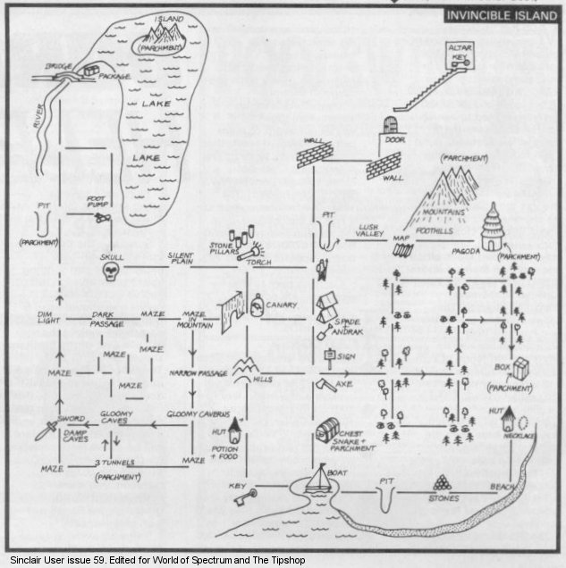Screen from Invincible Island