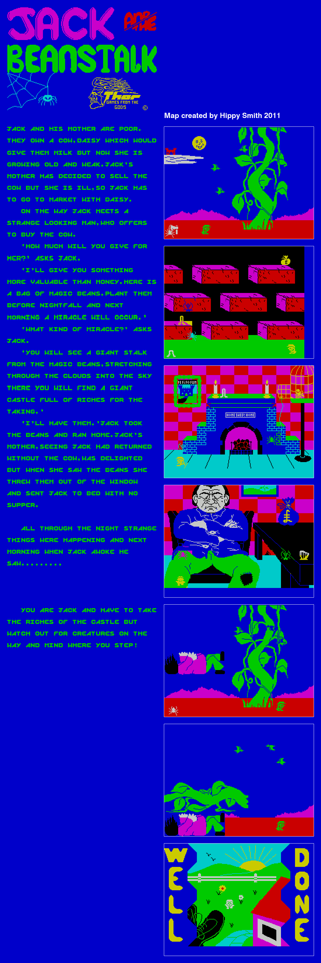 Screen from Jack and the Beanstalk