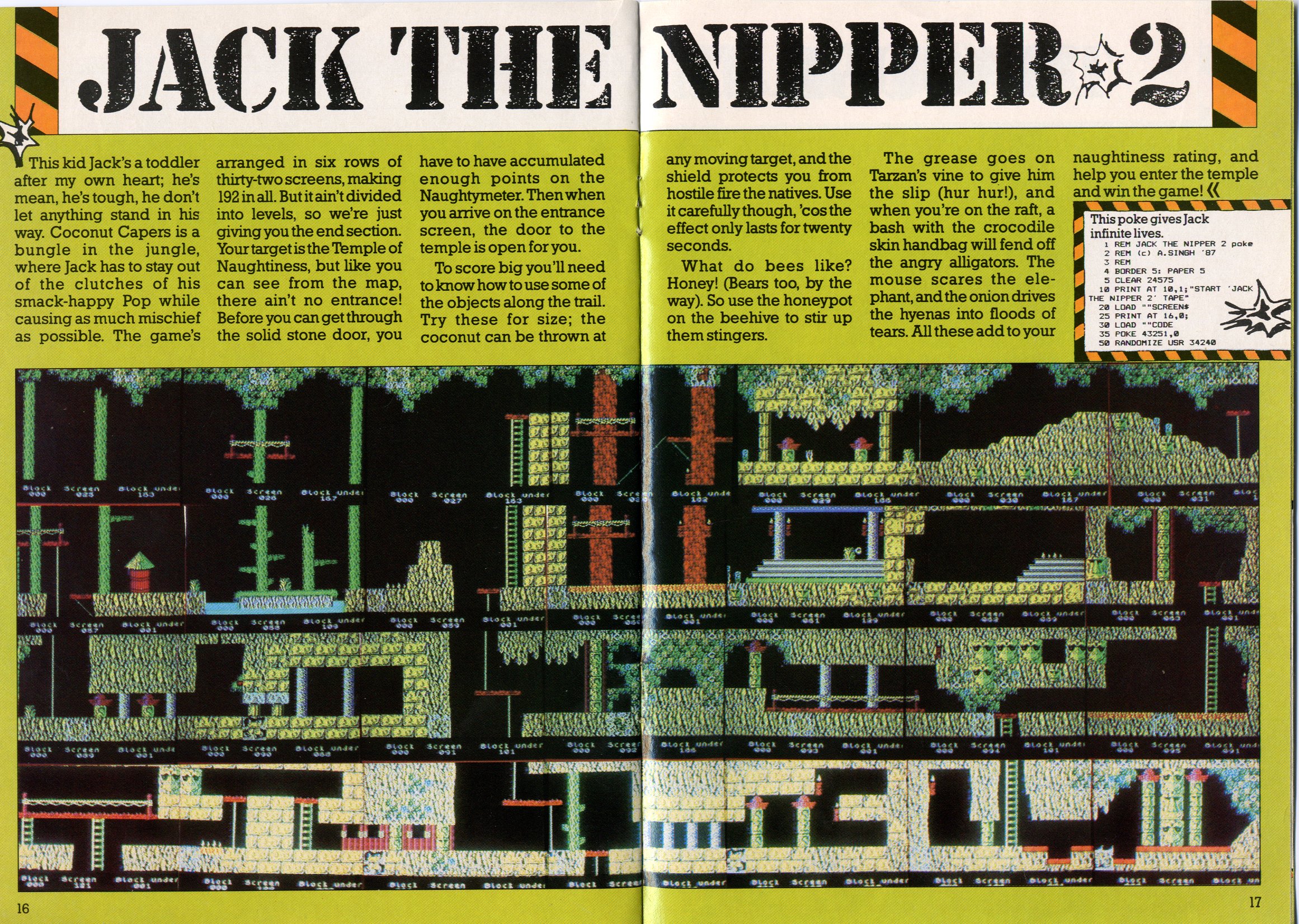 Screen from Jack the Nipper II: In Coconut Capers