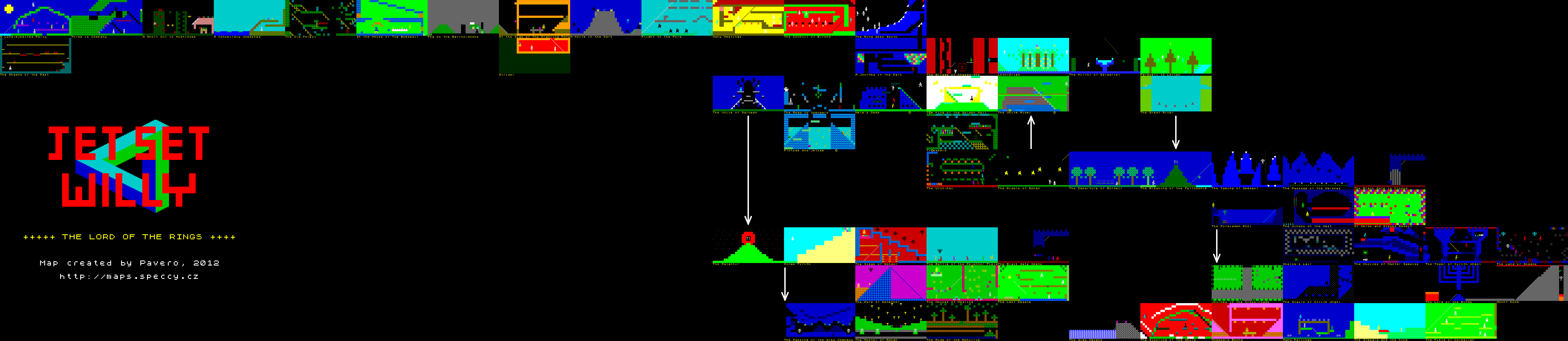Screen from Jet Set Willy: Lord of the Rings