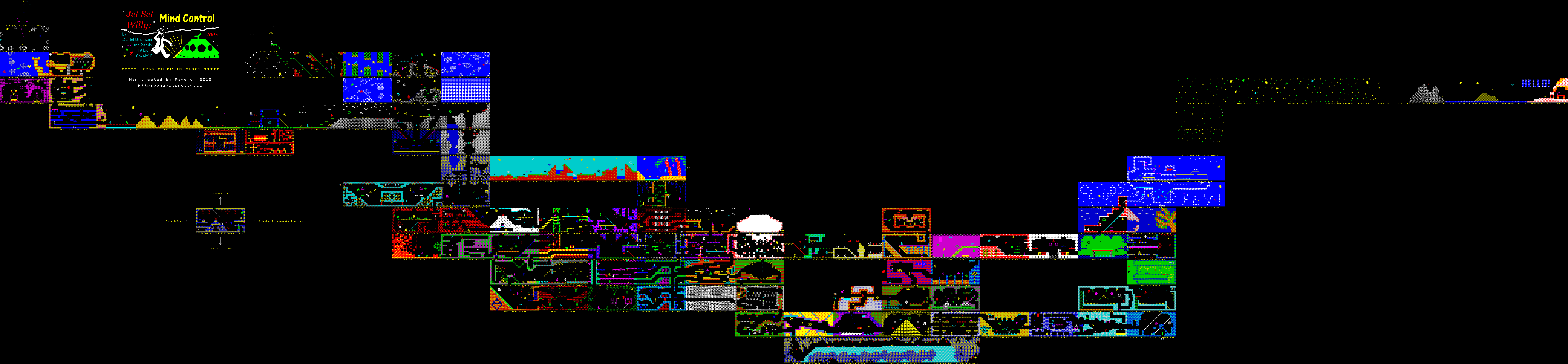 Screen from Jet Set Willy: Mind Control