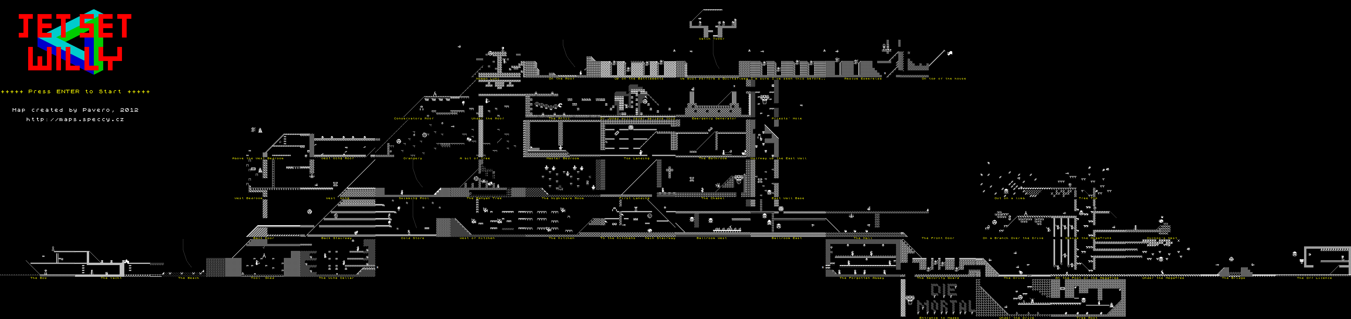 Screen from Jet Set Willy: Mono