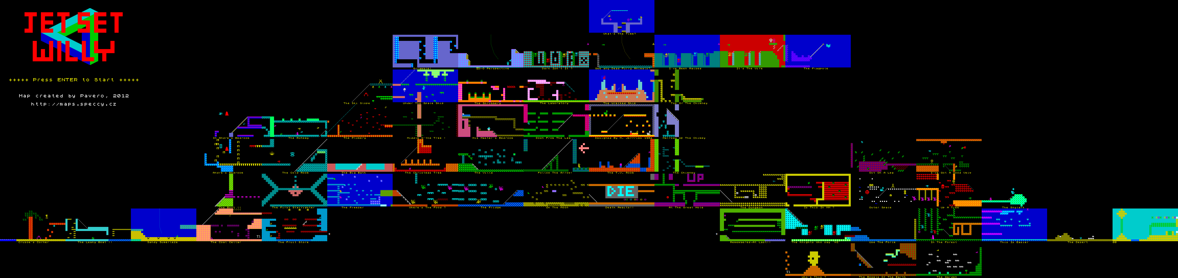 Screen from Jet Set Willy: Spectrum Computing