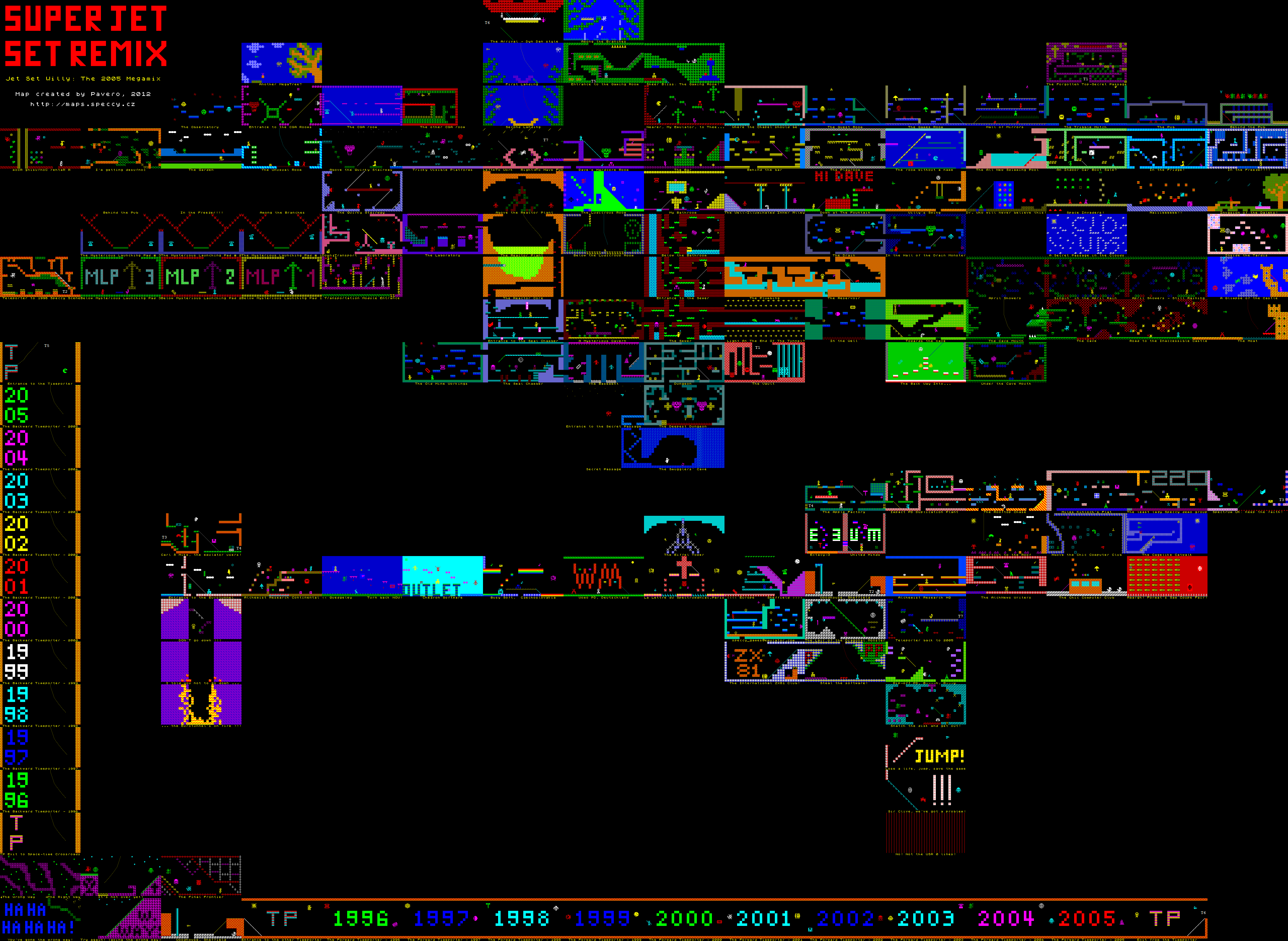 Screen from Jet Set Willy: The 2005 Megamix