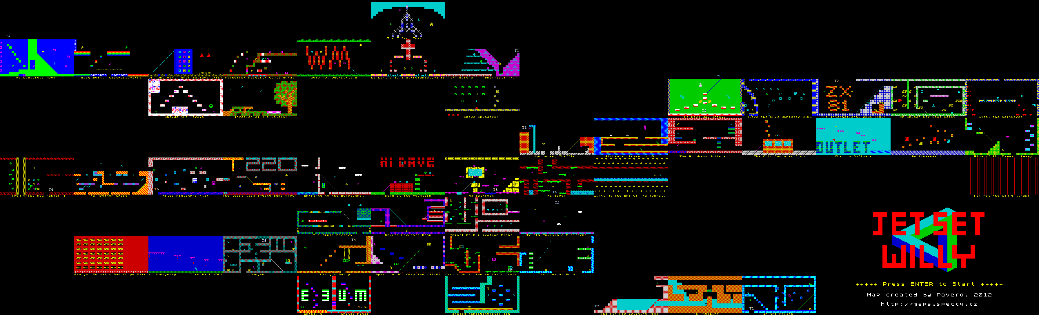 Screen from Jet Set Willy: The '96 Remix